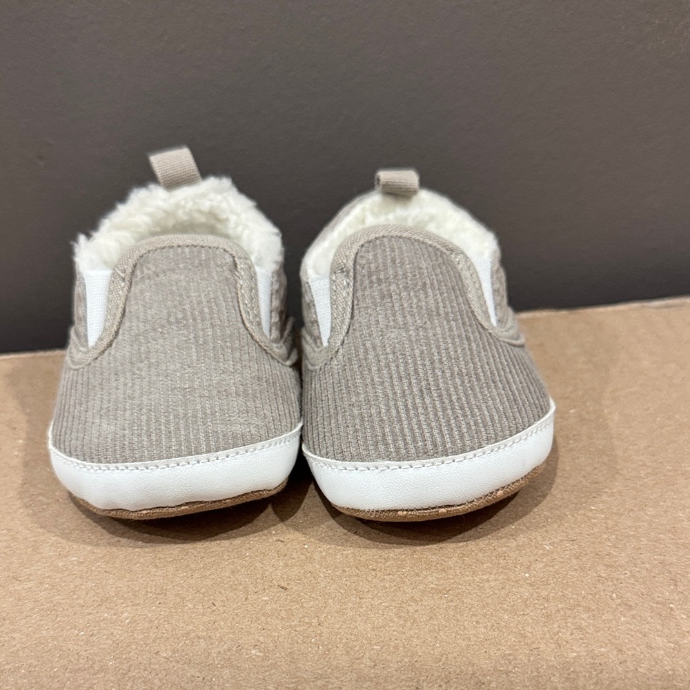 Carter's Tan and White Kids Slippers